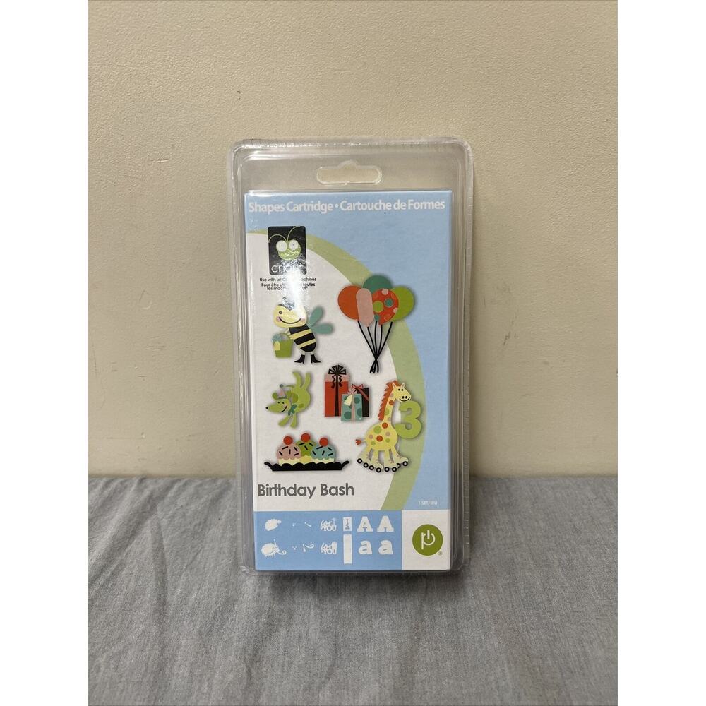 New Sealed Cricut BIRTHDAY BASH Party Font Phrase Cartridge FS Benefits Charity